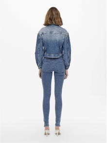 ONLY ONLRain normalhöga Skinny fit-jeans -Medium Blue Denim - 15129693
