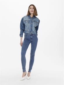 ONLY Skinny Fit Mid waist Jeans -Medium Blue Denim - 15129693