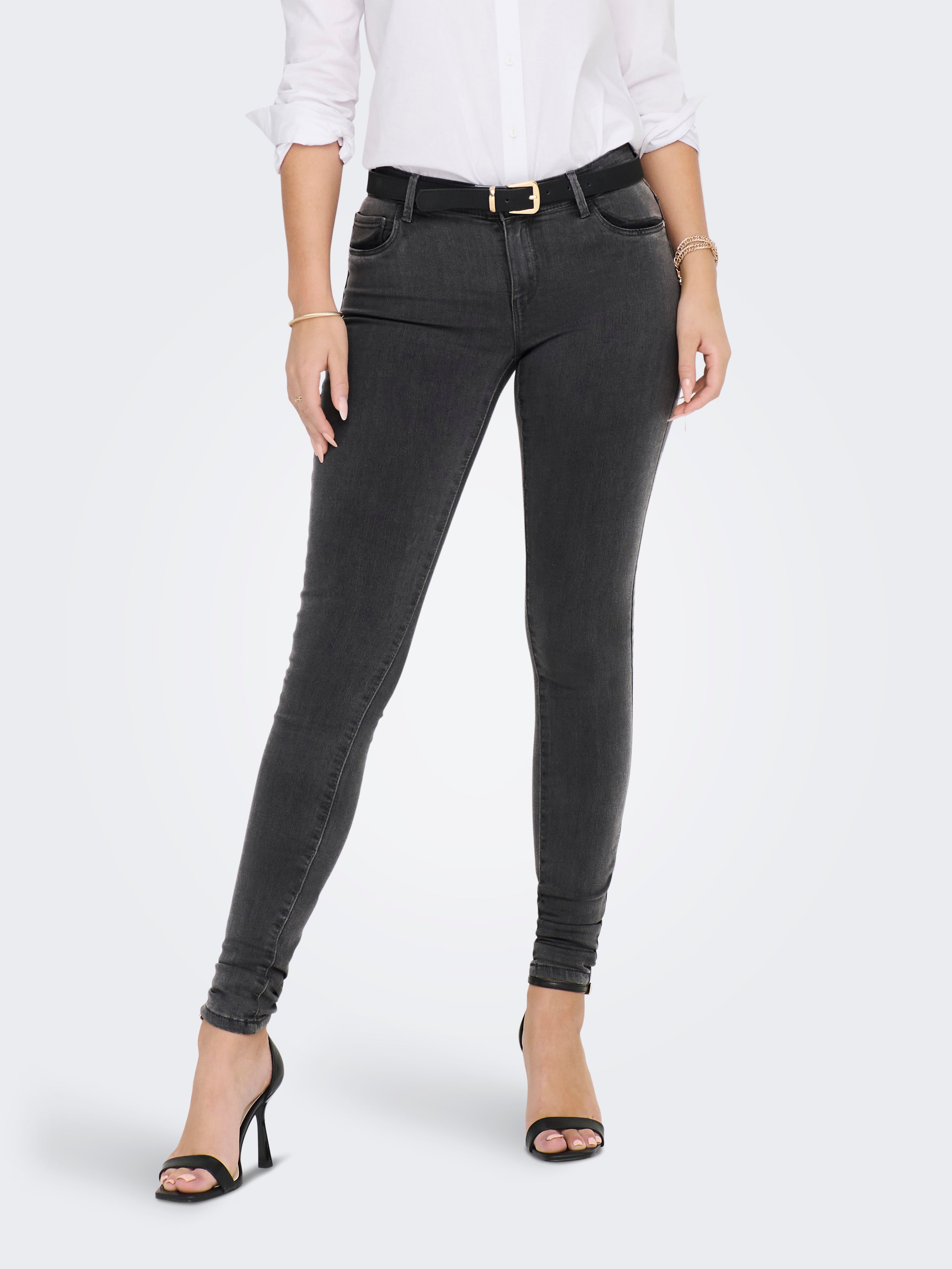 Onlrain Mittlere Taille Skinny Fit Jeans