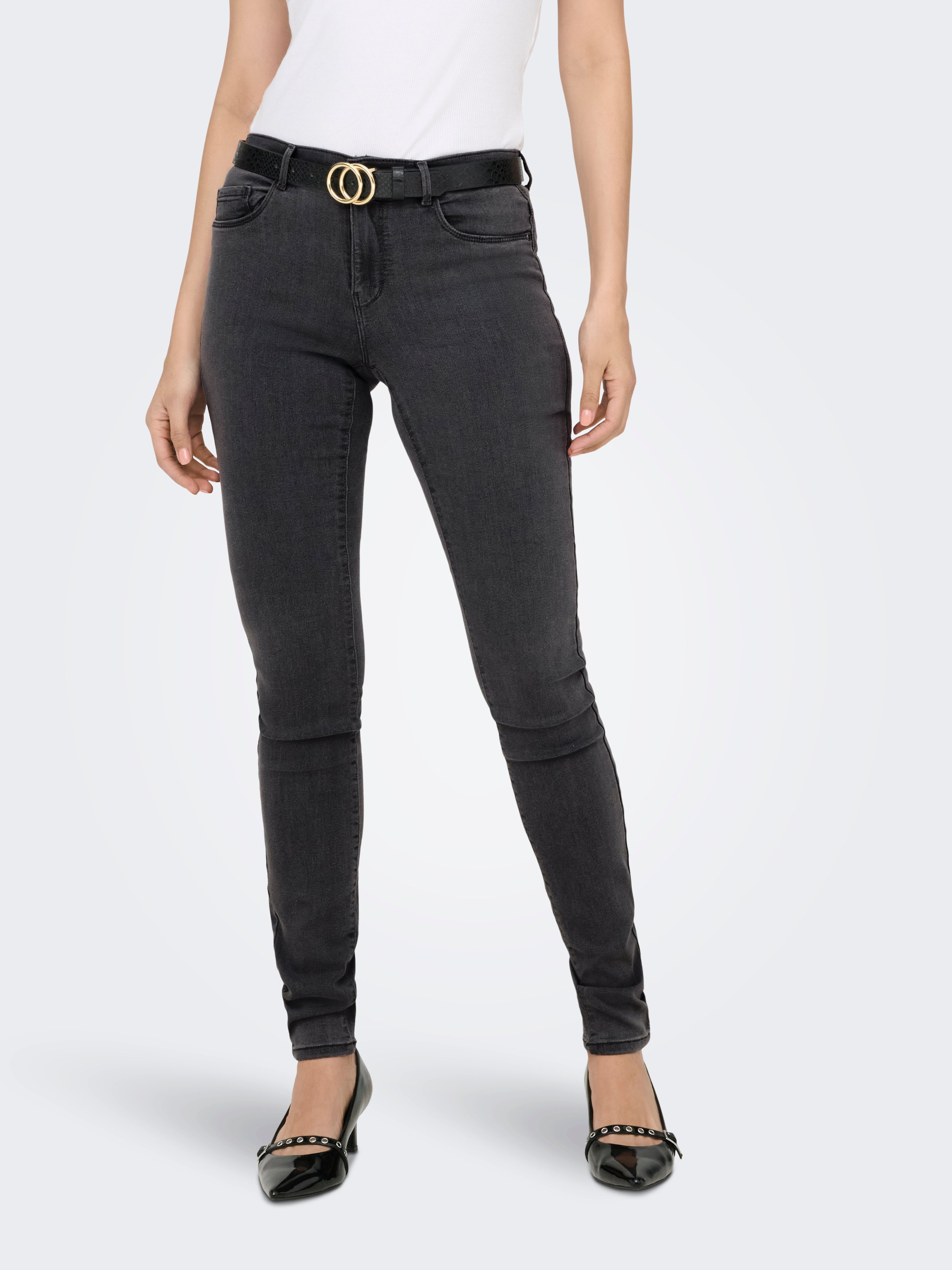 Onlrain Mittlere Taille Skinny Fit Jeans