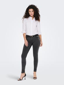 ONLY Jeans Skinny Fit Taille moyenne -Dark Grey Denim - 15129693