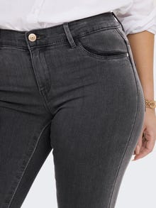ONLY Skinny Fit Mittlere Taille Jeans -Dark Grey Denim - 15129693