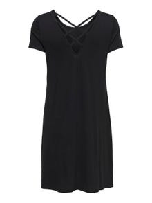 ONLY Regular fit O-hals Korte jurk -Black - 15131237