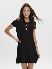 ONLY Short sleeve midi dress -Black - 15131237