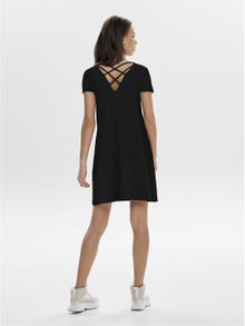 ONLY Kortærmet mini kjole -Black - 15131237