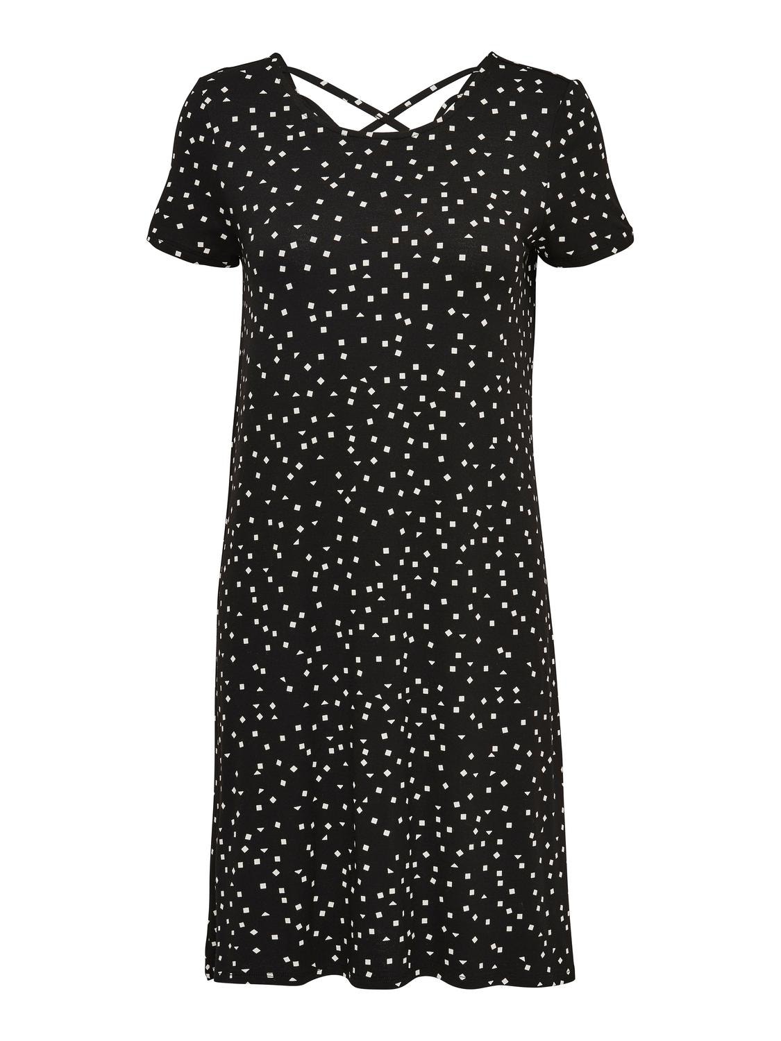 ONLY Lässiges Kleid mit kurzen Ärmeln -Black - 15131237