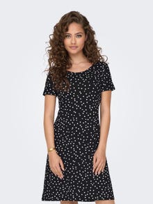 ONLY Short sleeve midi dress -Black - 15131237