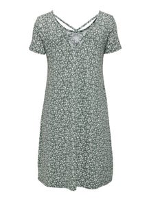 ONLY Regular fit O-hals Korte jurk -Balsam Green - 15131237