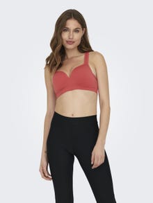 ONLY Sømløs Sports-BH -Mineral Red - 15132244