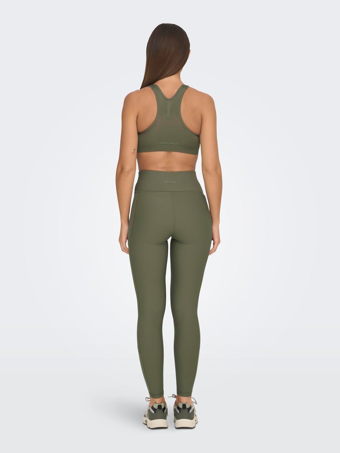 ONLY Seamless Sports Bra -Dusty Olive - 15132244