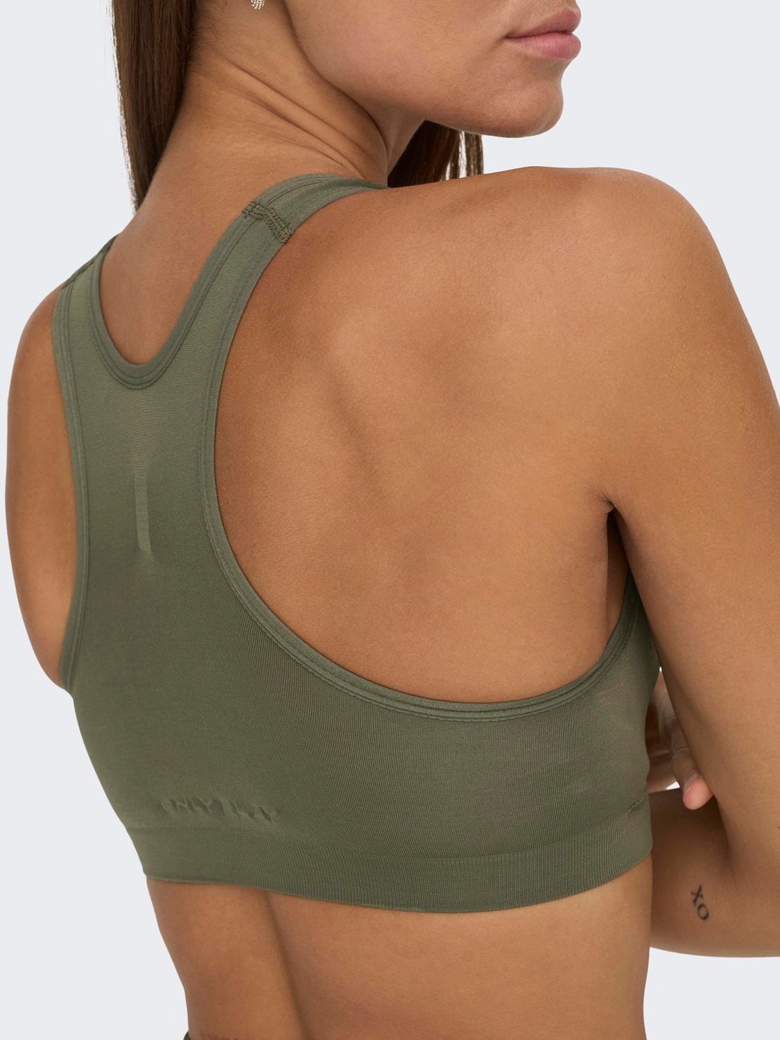 ONLY Seamless Sports Bra -Dusty Olive - 15132244