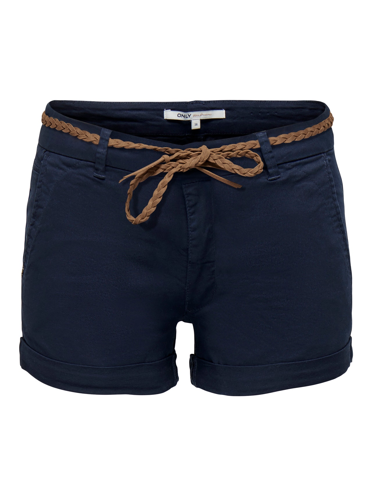 ONLY Chino shorts with belt -Night Sky - 15134246