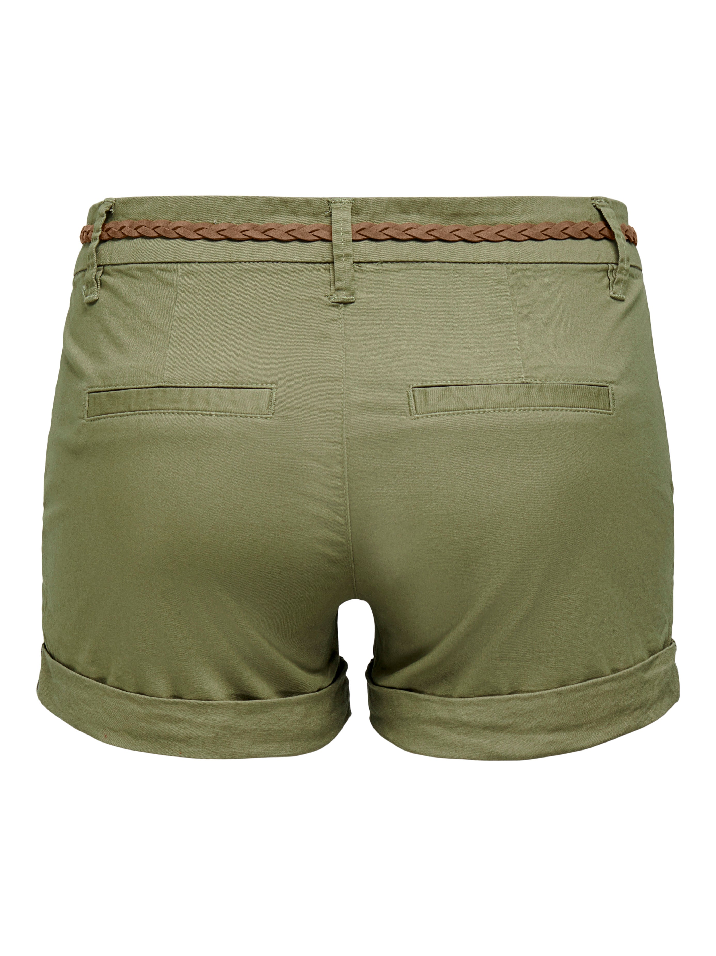 ONLEVELYN Mittlere Taille Normal geschnitten Shorts | Mittelgrün  