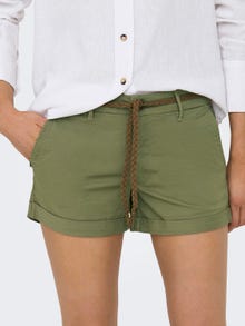 ONLY Chino shorts with belt -Mermaid - 15134246