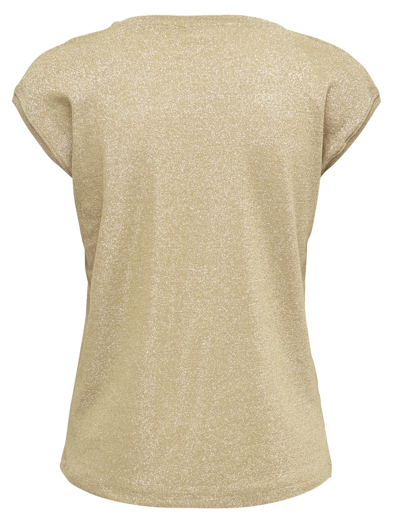 ONLY Loose Short Sleeved Top -Gold Colour - 15136069