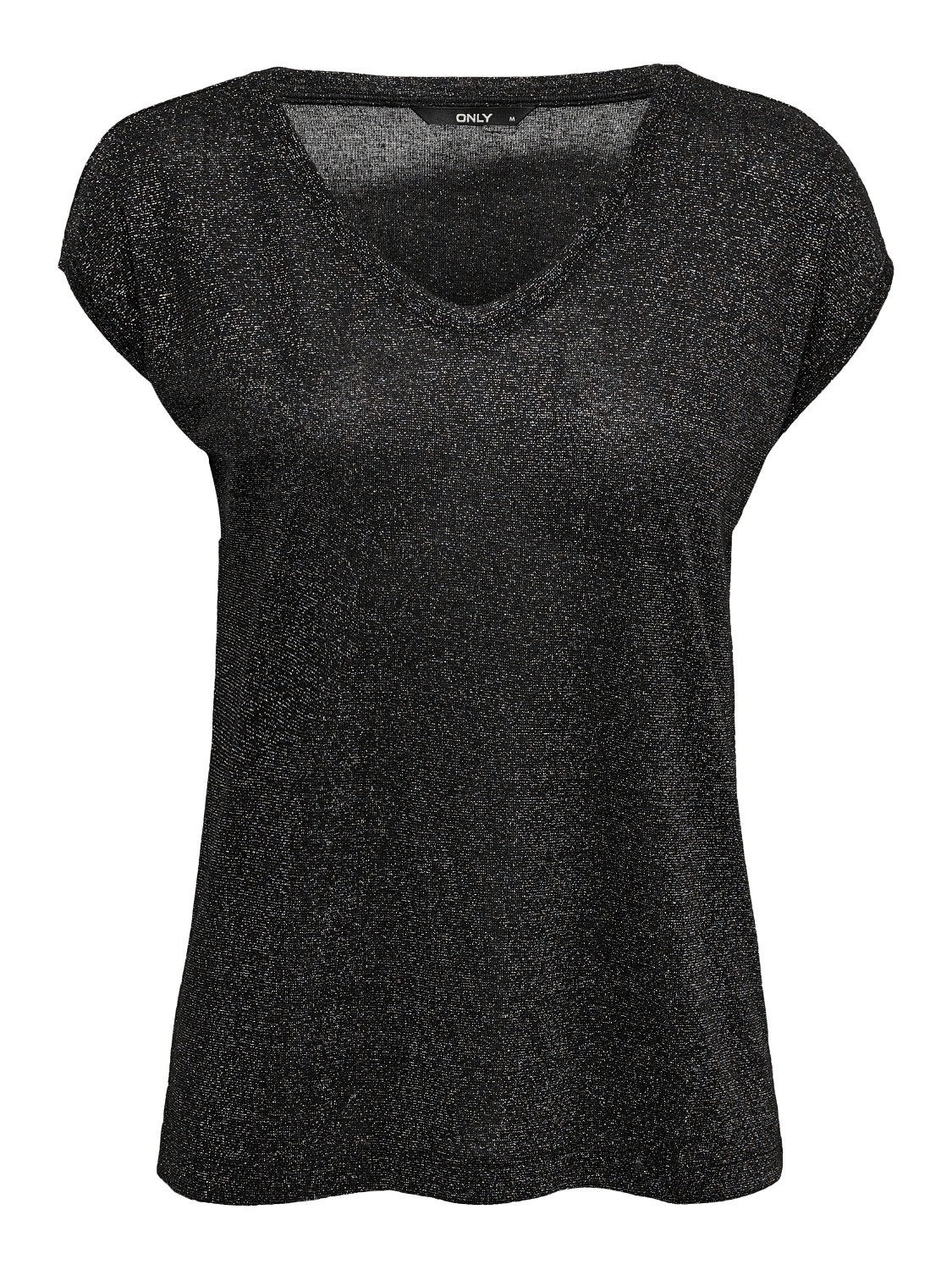 ONLY Loose Fit Round Neck Top -Black - 15136069