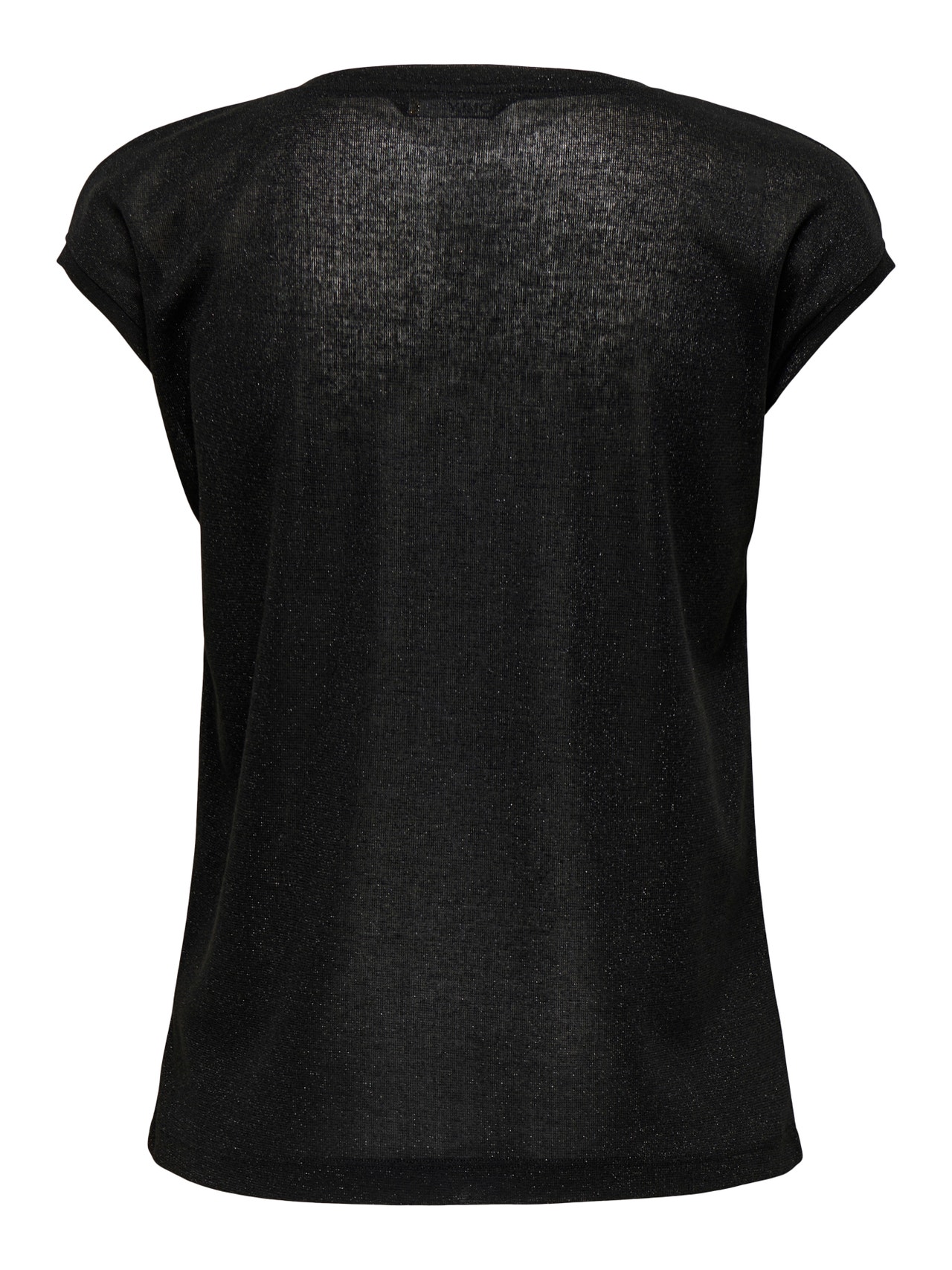 ONLY Loose Fit Round Neck Top -Black - 15136069