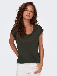 ONLY Loose Fit Round Neck Top -Rosin - 15136069