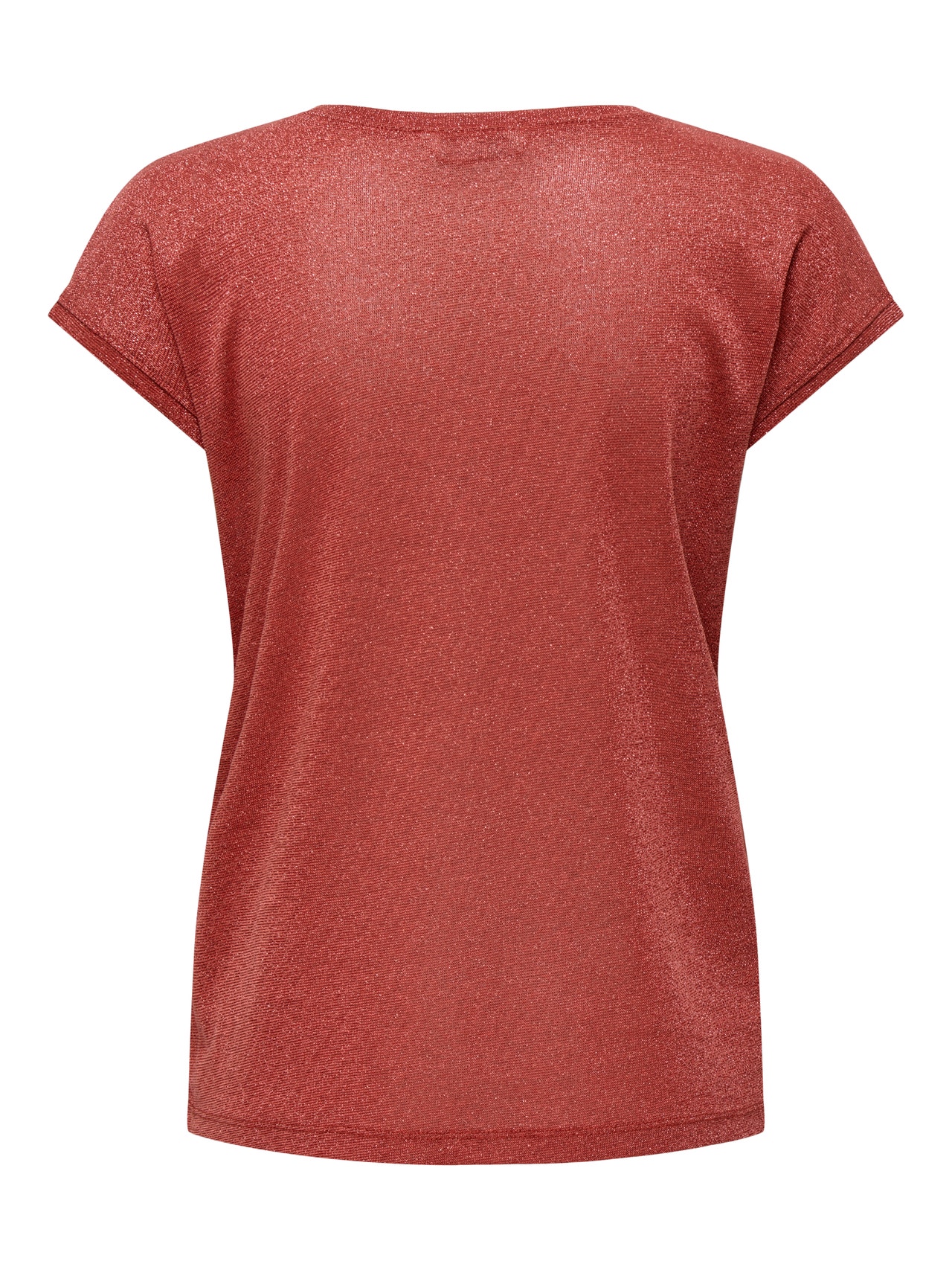 ONLY Loose Short Sleeved Top -Cayenne - 15136069