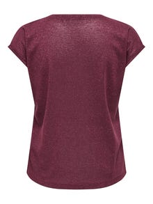 ONLY ONLSILVERY Μπλούζα -Burgundy - 15136069