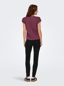 ONLY ONLSILVERY Μπλούζα -Burgundy - 15136069
