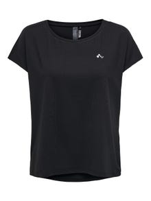 ONLY Loose fit O-hals Vleermuismouwen T-shirts -Black - 15137012