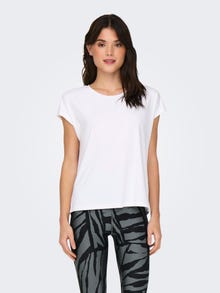 ONLY Loose fit O-hals Vleermuismouwen T-shirts -White - 15137012