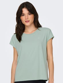 ONLY Loose fit O-hals Vleermuismouwen T-shirts -Frosty Green - 15137012