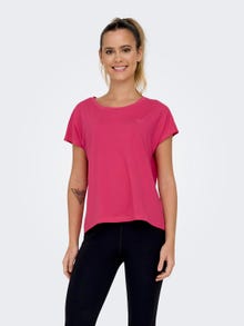ONLY Loose Fit Round Neck Batwing sleeves T-Shirt -Raspberry Sorbet - 15137012