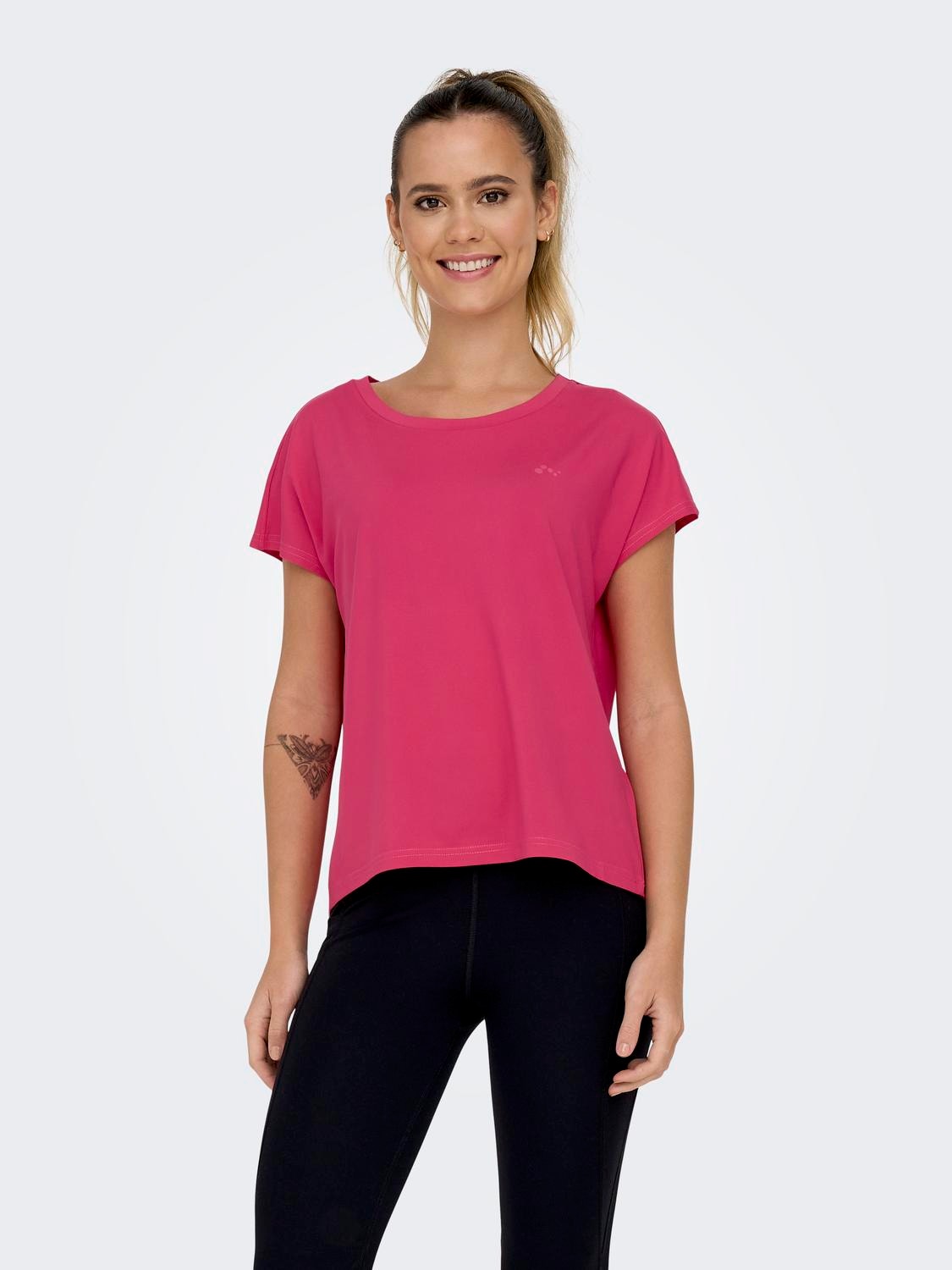 ONLY Loose fit Sporttopp -Raspberry Sorbet - 15137012