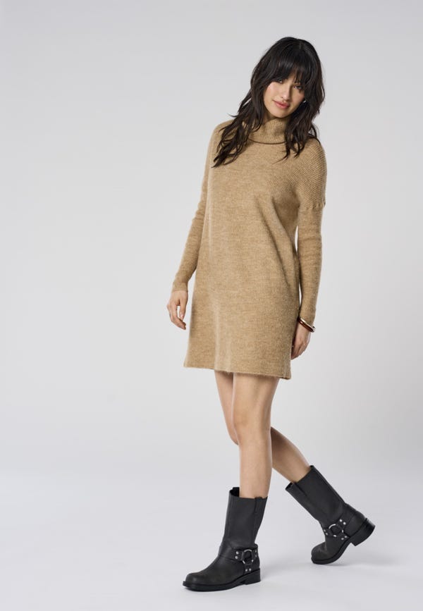 Newshows Trui-jurk voor dames, dames, kant, V-hals, bodycon, gebreide trui met lange mouwen, winterjurken, Zwart, L Newshows Trui-jurk voor dames, dames, kant, V-hals, bodycon, gebreide trui met lange mouwen, winterjurken, Zwart, L