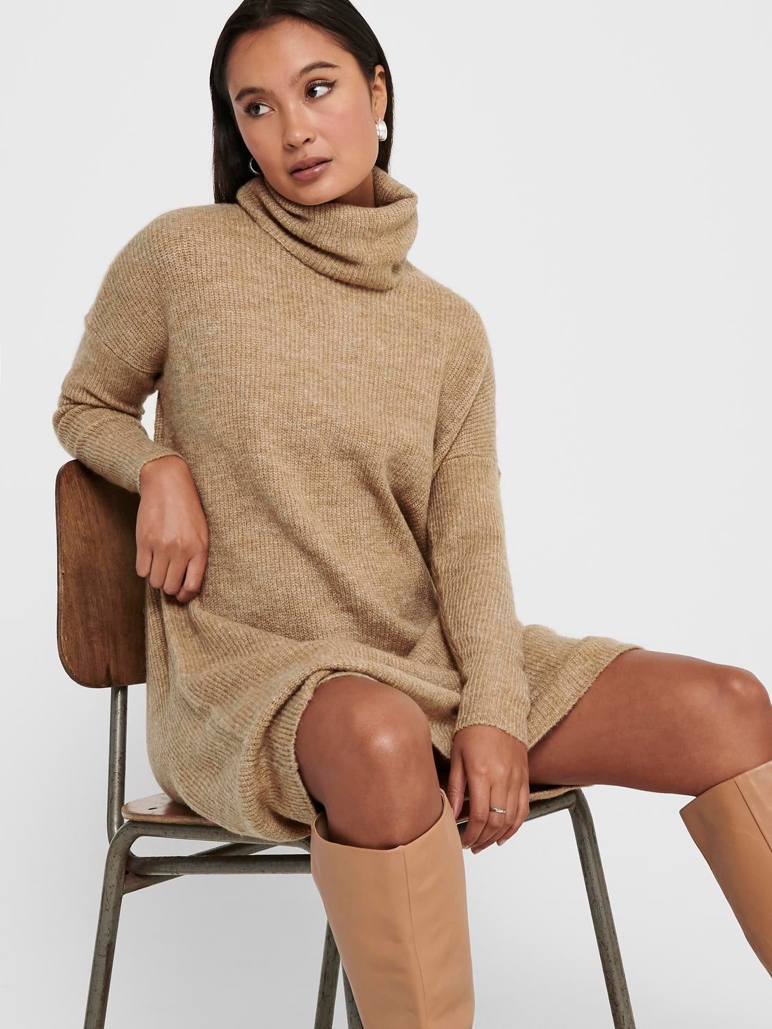 Cowl neck hotsell knitted dress