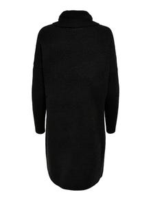 ONLY Loose fit Waterval hals Lange jurk -Black - 15140166