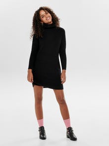 ONLY Long sleeved Knitted Dress -Black - 15140166