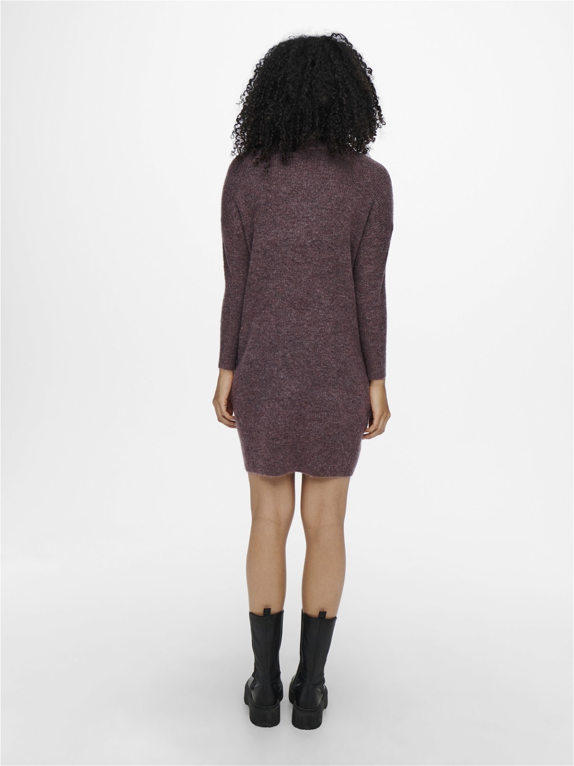 ONLY Long sleeved Knitted Dress -Rose Brown - 15140166