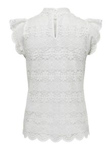 ONLY Lace Sleeveless Top -Cloud Dancer - 15140241