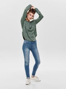ONLY Texture Knitted Pullover -Chinois Green - 15141866