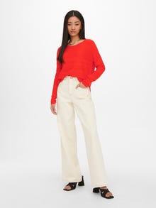 ONLY ONLCAVIAR Strickpullover -Red Clay - 15141866