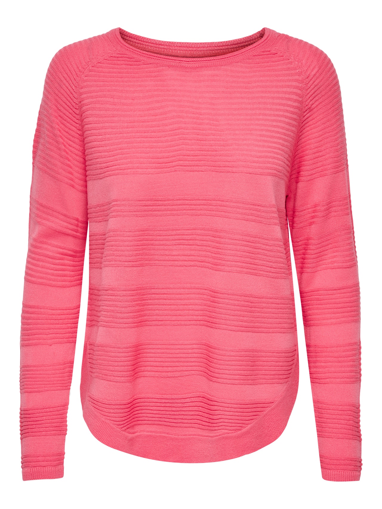 ONLY Couleur unie Pull en maille -Sun Kissed Coral - 15141866