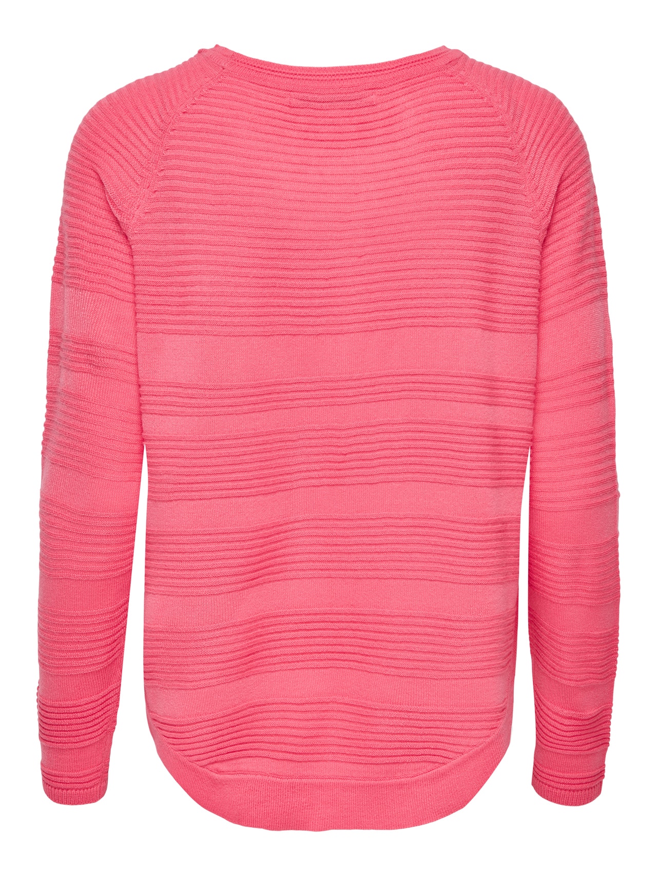ONLY Couleur unie Pull en maille -Sun Kissed Coral - 15141866