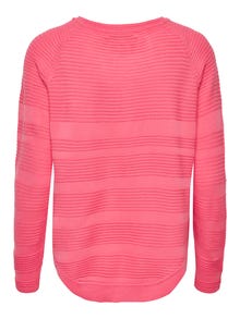 ONLY Enfärgad Stickad tröja -Sun Kissed Coral - 15141866