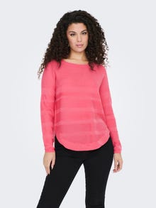 ONLY Regular fit O-hals Pullover -Sun Kissed Coral - 15141866