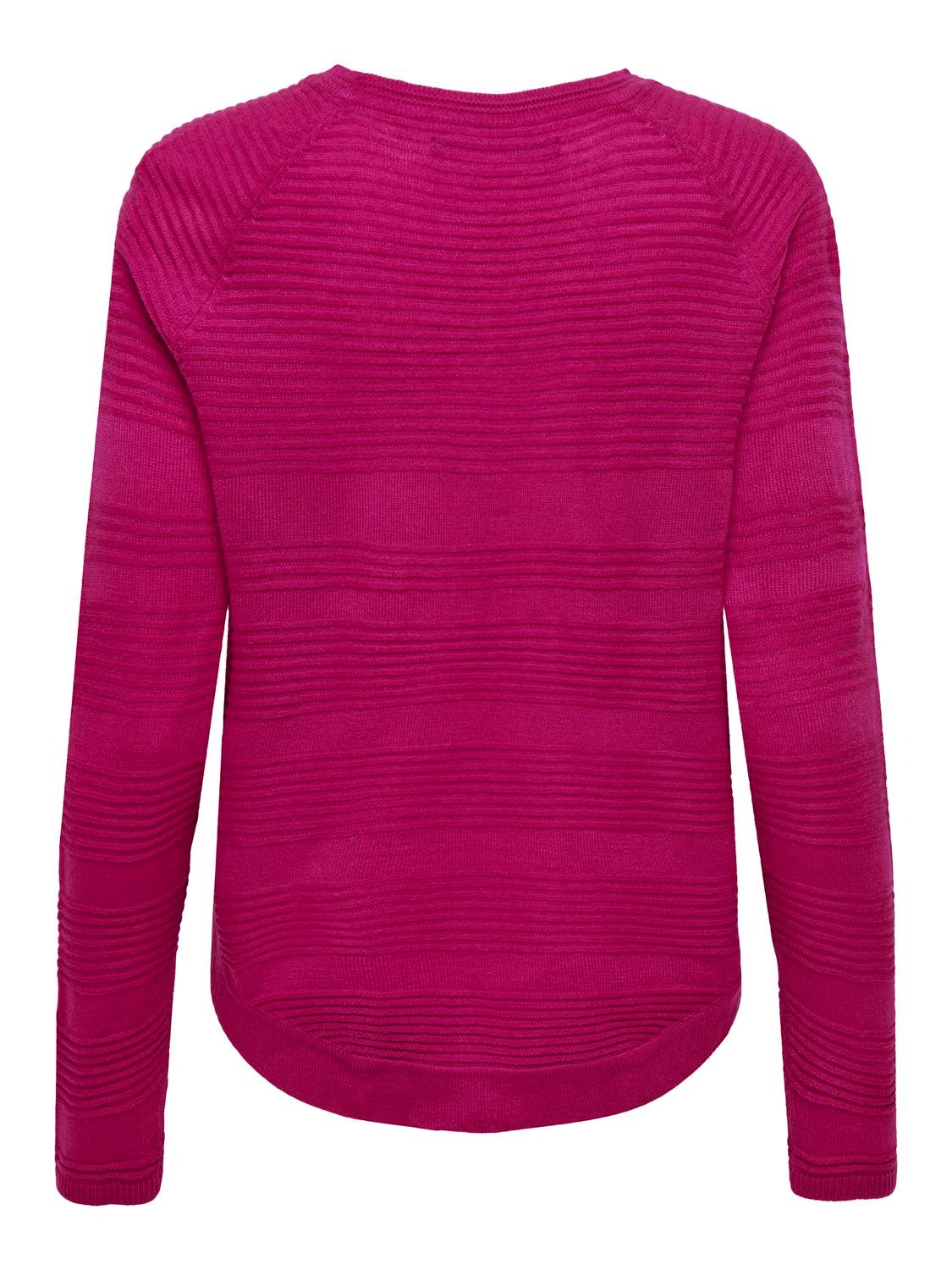 ONLY Pull-overs Regular Fit Col rond -Cerise - 15141866