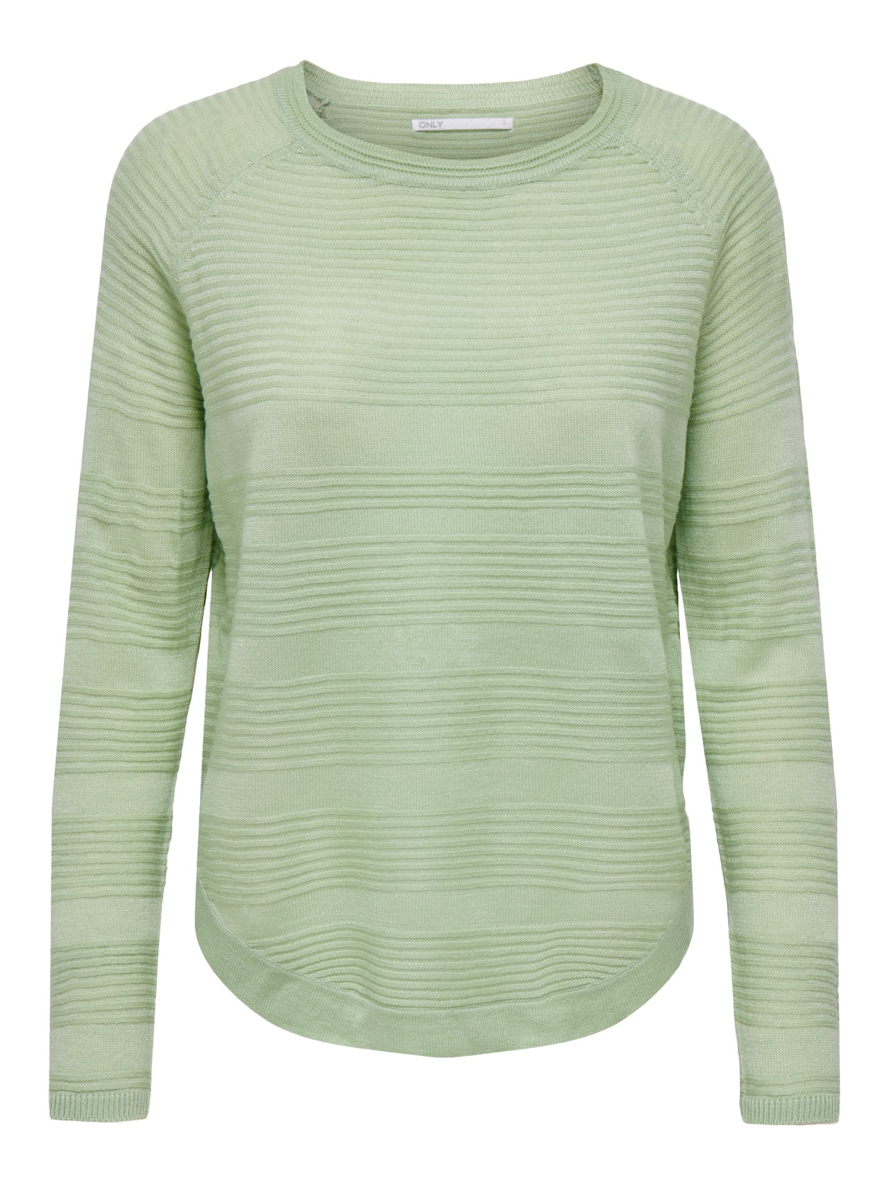 ONLY Enfärgad Stickad tröja -Smoke Green - 15141866