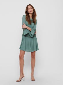 ONLY Regular Fit O-Neck Short dress -Chinois Green - 15142157