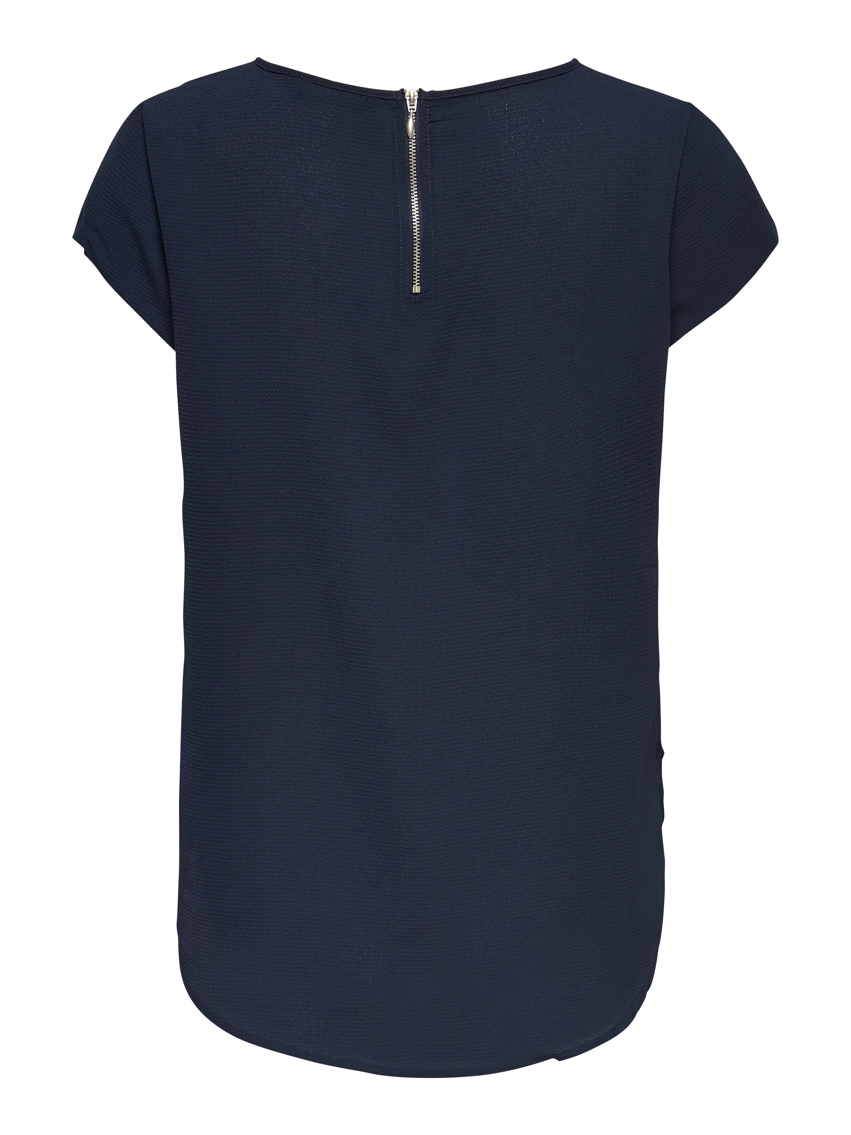 Lockeres Oberteil mit kurzen Ärmeln | Dunkelblau | ONLY® Lockeres Oberteil mit kurzen Ärmeln | Dunkelblau | ONLY®