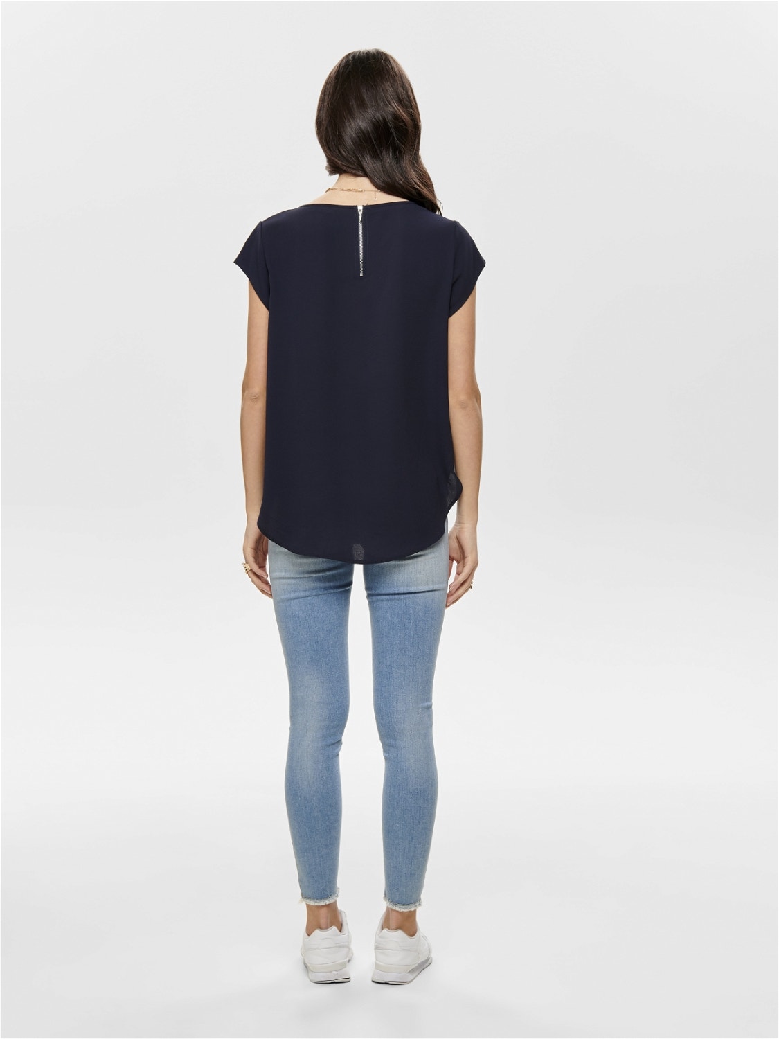ONLY Regular Fit Round Neck Top -Night Sky - 15142784