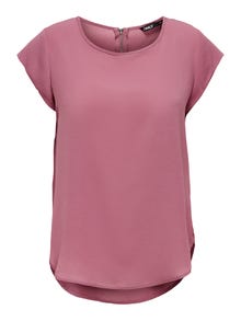 ONLY Loose fit Top met korte mouwen -Mesa Rose - 15142784