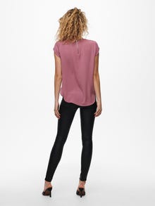 ONLY Loose Short Sleeved Top -Mesa Rose - 15142784