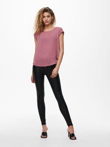 ONLY Loose fit Top met korte mouwen -Mesa Rose - 15142784